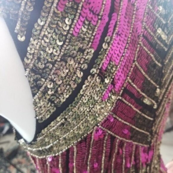 Aidan Mattox Heavily Sequin Beaded Party Dress - Picture 10 of 16